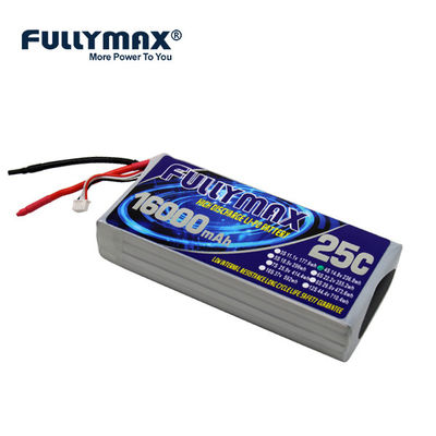 aviones eléctricos alto Rate Discharge de la batería 4s 16000mah 25C de 4s 14,8 V Lipo