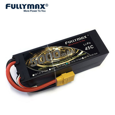 4s Rc Car Battery Cells Lipo 45C 5000mAh 14,8 voltios Xt90 Lipo batería 4S1P