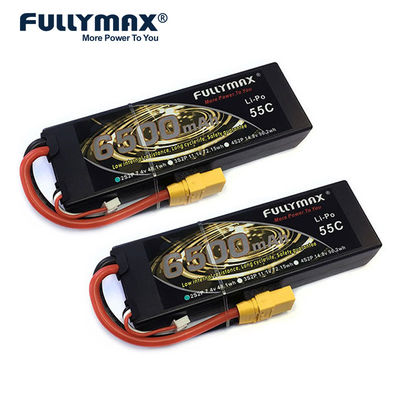 Batería Lipo 55C 6500mAh 10000mah 2s2p Lipo RC modelo de batería de 7,4 v 2 s totalmente máxima