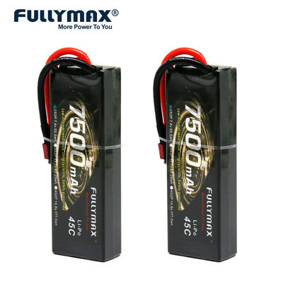 baterías de 45C 7500mAh 7.4V 2S Lipo para los barcos modelo de Aircraft Rc Model