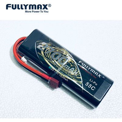 Batería de Airplane Batteries Fullymax Lipo del modelo de la batería 7.4v de Lipo 2s 2700mah 55C 2s Rc