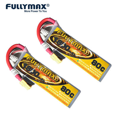 batería recargable del helicóptero teledirigido del conector 11.1v 1800mah Lipo 3s 80c de la batería xt60 del rc del lipo