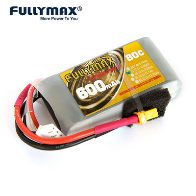 abejón del coche de batería del barco de la batería 80C Rc de 11.1V 3s 600mah Lipo FPV recargable
