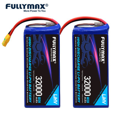 enchufe de alto voltaje de la copia de seguridad de batería del abejón del UAV del aeroplano de la batería de 12s Lipo 32000mAh 47.04V 10C XT90-S
