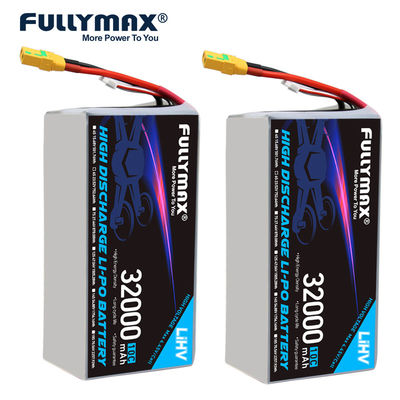 Fullymax 6s 32000mah Batería Lipo Avión 4.45V 32000mAh 23.52V 10C XT90-s Alta tensión