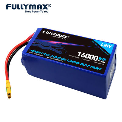 Baterías de Lipo UAV de 16000 mAh para drones Batería de robótica subacuática 23.52V 12C