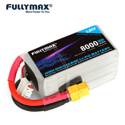 batería 8000mah del polímero de litio de la descarga de la célula de la batería 23.52V 12C 6 de 6s 8000mah Lipo alta