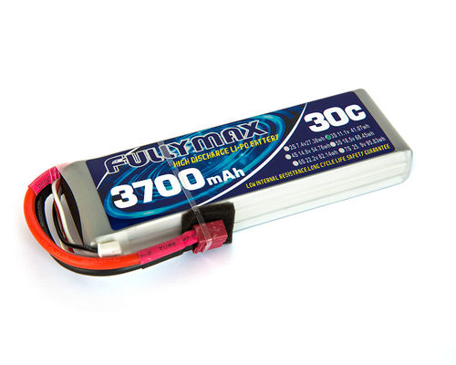 Batería 30C 3700mAh 3S 11.1V de FULLYMAX LiPo con el enchufe de T para el camión de los helicópteros RC de los aviones RC de los coches RC de RC
