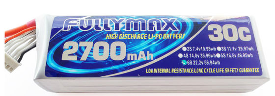 Batería 30C 2700mAh 6S 22.2V Li-po de FFULLYMAX LiPo para los aviones del aeroplano RC Heli RC de RC