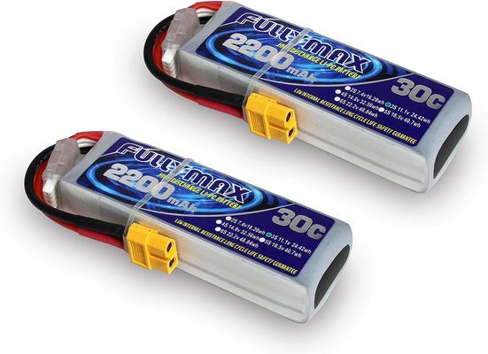 batería de la funda blanda de la batería 2200mAh 11.1V 30C de 3S LiPo con el enchufe XT60 para el aeroplano de RC