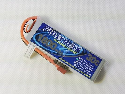 batería de LiPo del enchufe de 30C 1800mAh 3S 11.1V T para el aeroplano aeroacrobacia lento interior del aviador RC