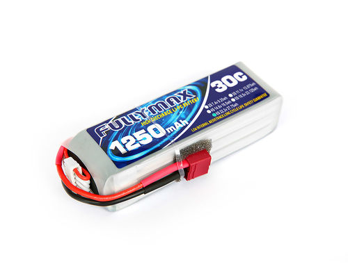 Batería 30C 1250mAh 6S 22.2V de decanos Connector LiPo para los aviones de RC Heli RC