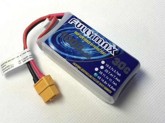 Batería 30C 1000mAh 4S 14.8V de LiPo del enchufe XT60 para los aviones de los coches RC de RC
