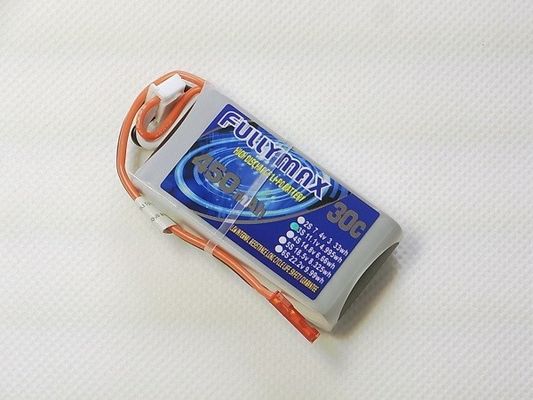 batería de 11.1V 450mAh 3S 30C LiPo con el enchufe de JST para el aeroplano micro de RC