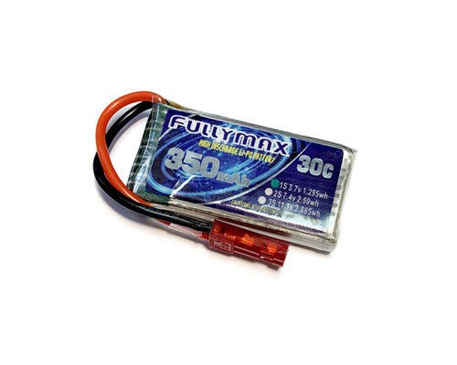 enchufe de la batería JST del aeroplano de 3.7V 1S 350mAh 35C LiPO RC para mini RC Toy modelo